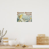 Biscuits & Chocolat Delacre Vintage Ad Poster (Küche)