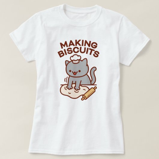 BISCUITS Funny Cat T-Shirt (Design vorne)