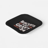 Biscuits Gravy 2024 Präsidentschaftswahl Food Pappteller (Gewinkelt)