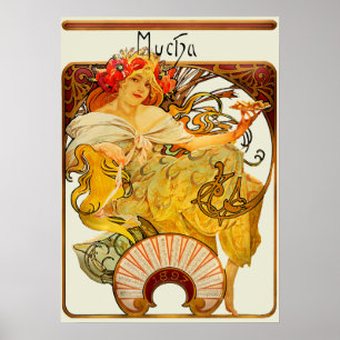 Biscuits Lefeure Utile Biscuits von Alphonse Mucha Poster