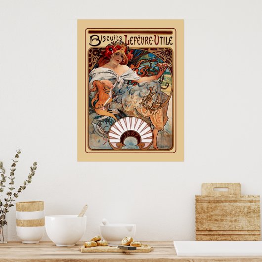 Biscuits Leféure-Utile Poster (Küche)