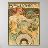 Biscuits Lefeure-utile - von Alphonse Mucha Poster (Vorne)