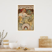 Biscuits Lefevre-Utile 1897 Vintage-Werbung Poster (Küche)
