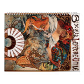 Biscuits Lefevre Utile - Alphonse Mucha Kalender (Titelbild)