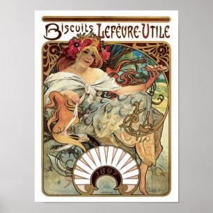 Biscuits Lefevre-Utile Poster