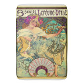Biscuits Lefevre-Utile von Alphonse Mucha (1896) Badematte (Vorderseite Vertikal)