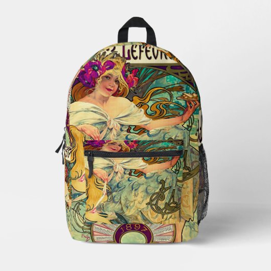 Biscuits Lefevre-Utile von Alphonse Mucha (1896) Bedruckter Rucksack (Vorderseite)