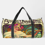 Biscuits Lefevre-Utile von Alphonse Mucha (1896) Duffle Bag (Rückseite)