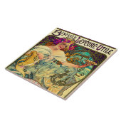 Biscuits Lefevre-Utile von Alphonse Mucha (1896) Fliese (Seite)