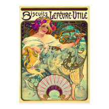 Biscuits Lefevre-Utile von Alphonse Mucha (1896)