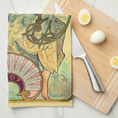 Biscuits Lefevre-Utile von Alphonse Mucha (1896) Geschirrtuch (Viertel Falte)