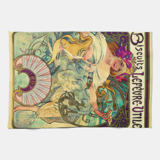 Biscuits Lefevre-Utile von Alphonse Mucha (1896) Geschirrtuch
