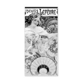 Biscuits Lefevre-Utile von Alphonse Mucha (1896) Gummistempel (Prägung)