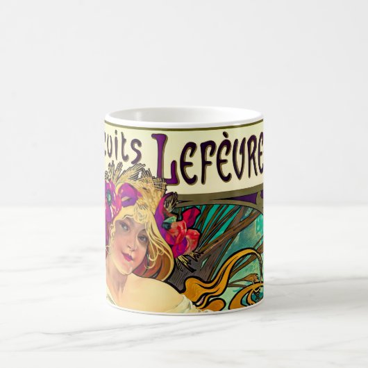 Biscuits Lefevre-Utile von Alphonse Mucha (1896) Kaffeetasse (Mittel)