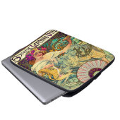 Biscuits Lefevre-Utile von Alphonse Mucha (1896) Laptopschutzhülle (Vorne Knopf)