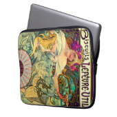 Biscuits Lefevre-Utile von Alphonse Mucha (1896) Laptopschutzhülle (Vorderseite Links)