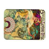 Biscuits Lefevre-Utile von Alphonse Mucha (1896) Magnet (Horizontal)