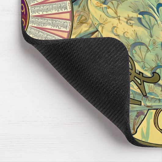 Biscuits Lefevre-Utile von Alphonse Mucha (1896) Mousepad (Ecke)