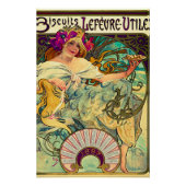 Biscuits Lefevre-Utile von Alphonse Mucha (1896) Poster (Vorderseite)