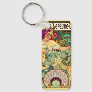 Biscuits Lefevre-Utile von Alphonse Mucha (1896) Schlüsselanhänger