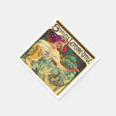 Biscuits Lefevre-Utile von Alphonse Mucha (1896) Serviette (Ecke)