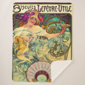 Biscuits Lefevre-Utile von Alphonse Mucha (1896) Sherpadecke (Vorderseite)