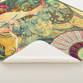 Biscuits Lefevre-Utile von Alphonse Mucha (1896) Sherpadecke (3/4)