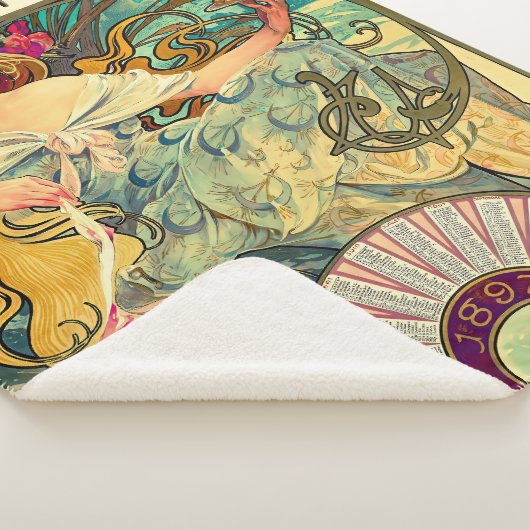Biscuits Lefevre-Utile von Alphonse Mucha (1896) Sherpadecke (3/4)