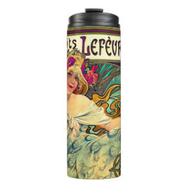 Biscuits Lefevre-Utile von Alphonse Mucha (1896) Thermosbecher