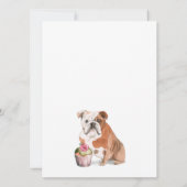 Biscuits & Pup Cakes Hunde Geburtstagsparty Einladung (Rückseite)