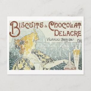 Biscuits & Schokolade Delacre - Not Postkarte