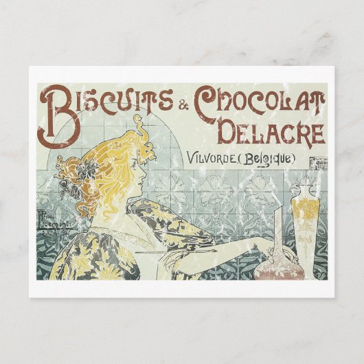 Biscuits & Schokolade Delacre - Not Postkarte (Vorderseite)