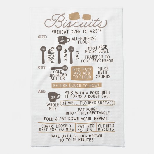 Biscuits Scone Rezept Tee Küchentuch (Vertikal)