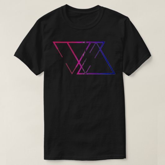 Biseual Pride merch bi stolz biseual Zip T-Shirt (Design vorne)
