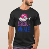 Bisexu Whale Bisexual Ocean Mountain Bi Pride Aest T-Shirt (Vorderseite)