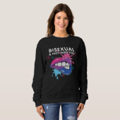 Bisexual And Not into You Rainbow Pride Bisexualit Sweatshirt (Vorne ganz)