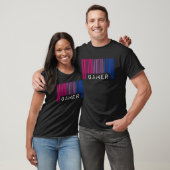 Bisexual Barcode Pride Gamer Nerd Que Ästhetik T-Shirt (Unisex)