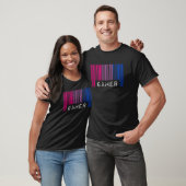 Bisexual Barcode Pride Gamer Nerd Que Ästhetik T-Shirt (Unisex)