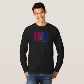 Bisexual Barcode Pride Washington Dc Que Aesthet T-Shirt (Vorne ganz)