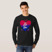 Bisexual Bi Pride Flag Herzlich Willkommen T-Shirt (Vorne ganz)