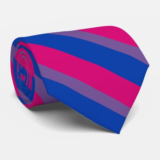Bisexual Bi Pride Flag Krawatte (Gerollt)