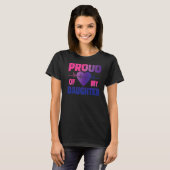 Bisexual Bi Pride Flag Mutter Vater Tochter Mama T-Shirt (Vorne ganz)