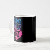 Bisexual Bi Pride Flag Young Wild and Bi Kaffeetasse (Vorderseite Links)