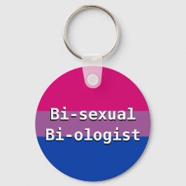 Bisexual Biologist Button Keychain Schlüsselanhänger