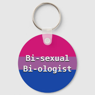 Bisexual Biologist Button Keychain Schlüsselanhänger