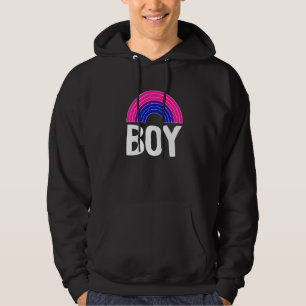 Bisexual Boy Rainbow Lgbt Q Cool Subtle Bi Prix F Hoodie