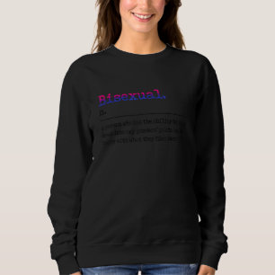 Bisexual Definition Lgbt Sexualität Monat Sweatshirt