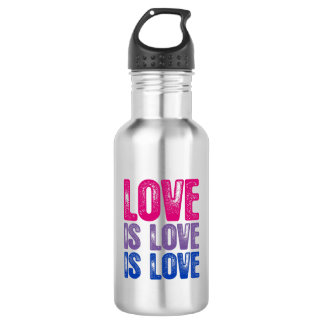 Bisexual, den Liebe Liebe ist, ist Liebe Edelstahlflasche