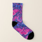 Bisexual Dragon Damask - Bi Pride Flag Colors Socken (Rechts - Außen)
