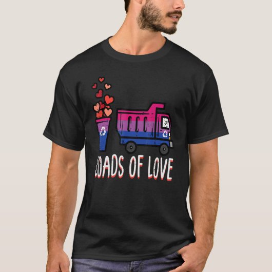 Bisexual Dump Truck Loads Of Love Bi Pride Flag Lg T-Shirt (Vorderseite)